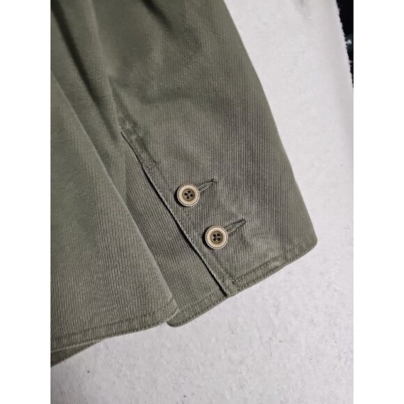 LL Bean Outdoor Womens Lined Blazer Jacket Size L Pockets 3 Button Double Breast - Picture 8 of 8